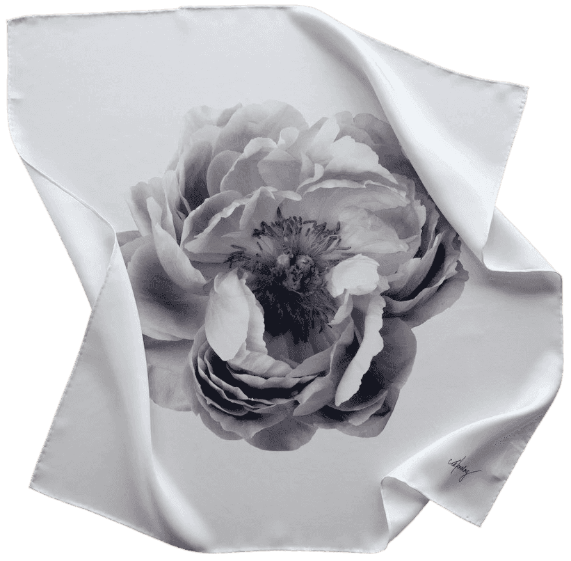 CJ Hendry, ‘Peony Scarf’, 19-05-2022, Collectible, 100% Silk and made in France, Self-released, Numbered