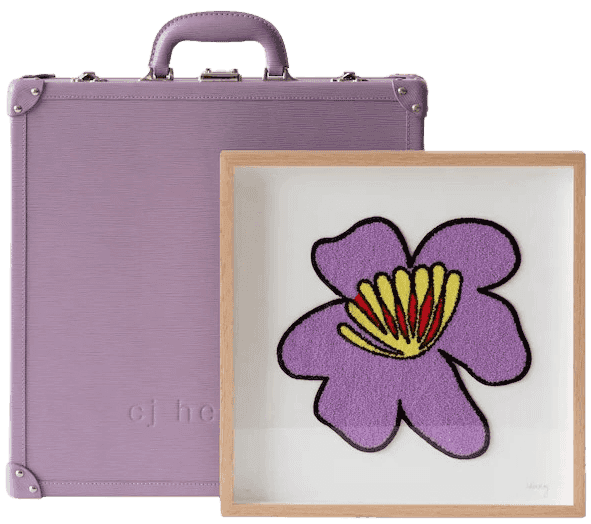 CJ Hendry, ‘Serum (Flower Market - Cle De Peau)’, 2024, Print, Cotton Chenille patch mounted on 100% cotton Rising mount board. Framed behind UV protective acrylic., Self Released, Numbered, Framed