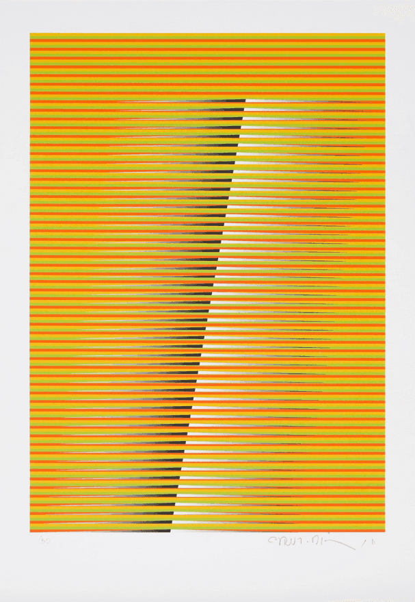 Carlos Cruz-Diez, ‘Induction Chromatique Navidad 1A’, 2010, Print, Printed Paper, Atelier Cruz-Diez, Numbered, Dated