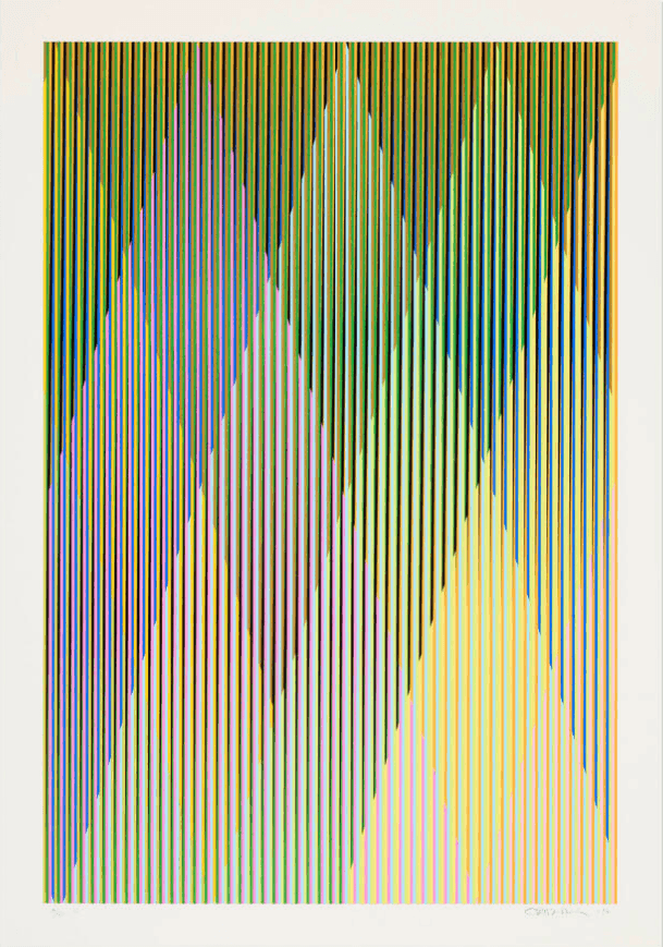Carlos Cruz-Diez, ‘P2’, 2017, Print, Screenprint in colours on BFK Rives, null, Dated