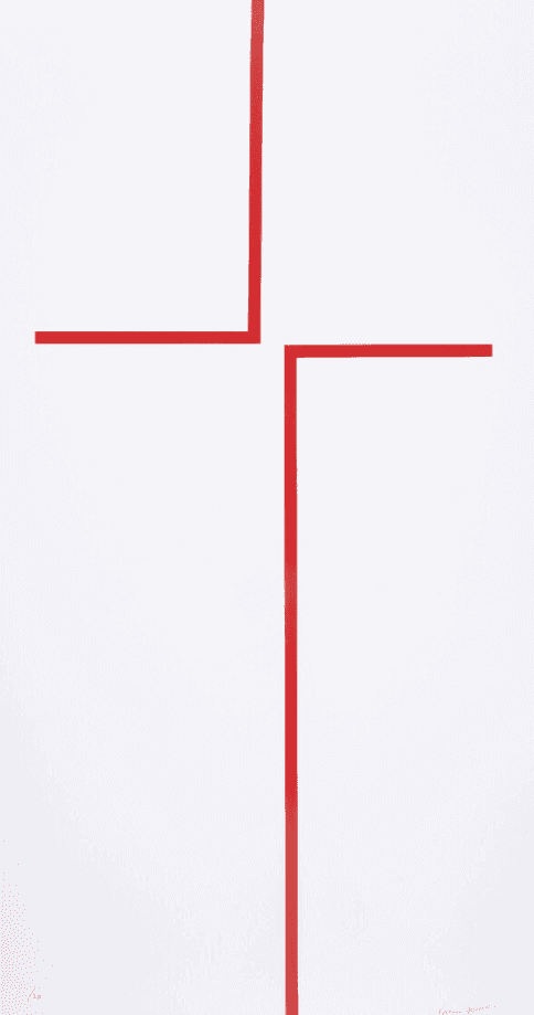 Carmen Herrere, ‘The Way’, 2018, Print, Lithograph printed in red, Edition Copenhagen, Numbered
