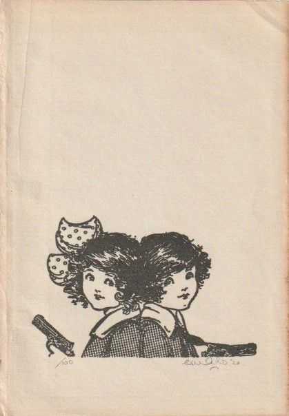Ceal Warnants, ‘The Twins’, 2020, Print, Block Print With Hand Finishing On Found Vintage Book Paper, null, Numbered