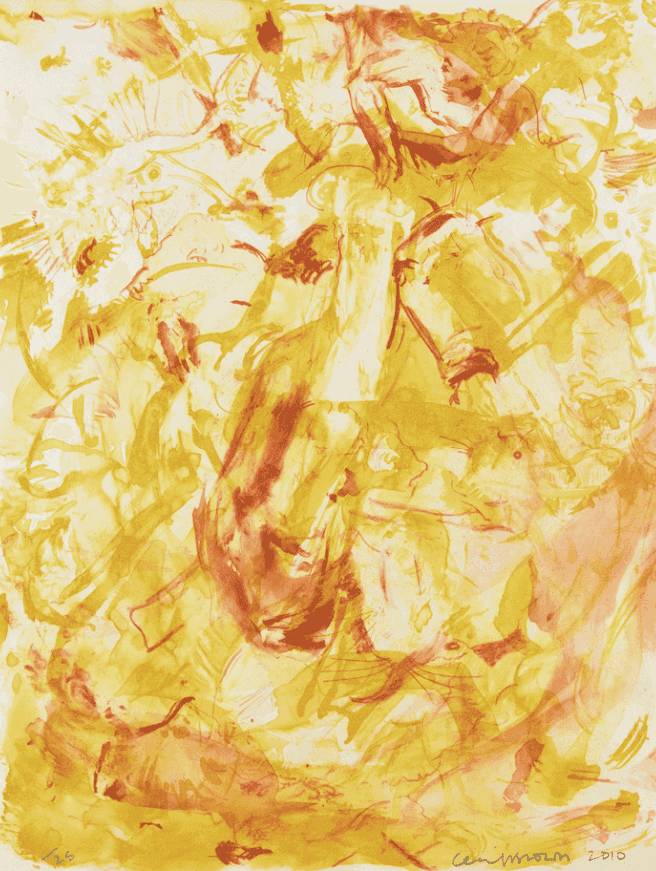 Cecily Brown, ‘The Tribulations of St. Anthony’, 2010, Print, Aquatint etching on pearlescent paper, null, Numbered
