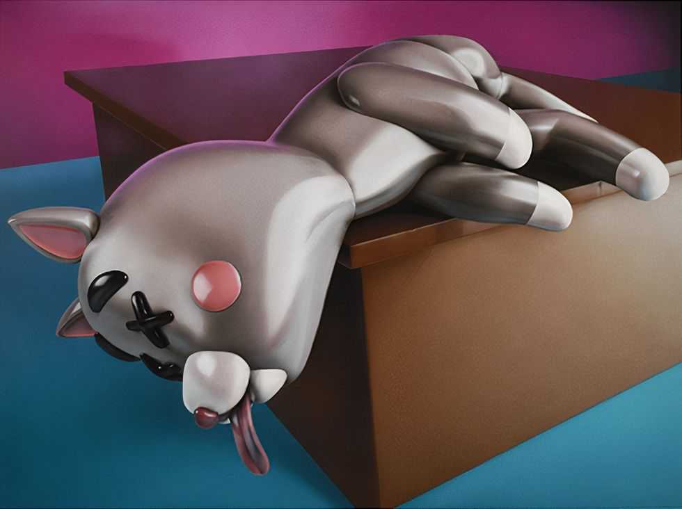 Cesar Piette, ‘Plastic Dead Cat’, 2019, Print, Pigment print on Hahnemühle Photo Rag Ultra Smooth Paper with deckled edges, Moosey Art, Numbered