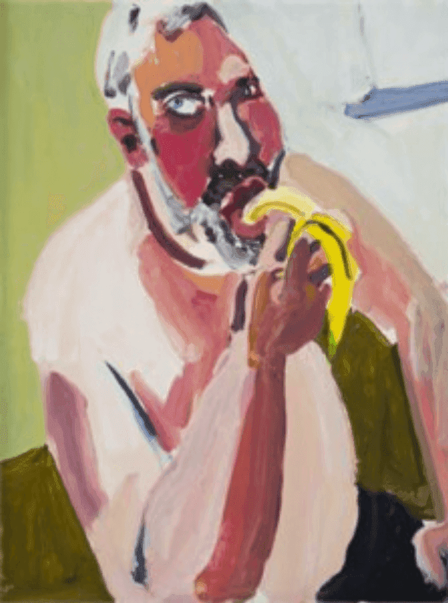 Chantal Joffe, ‘Dan Eating a Banana’, 2012, Print, Embossed archival quality digital pigment print on Somerset Velvet 100% cotton rag watercolour paper, Turps Banana, Numbered