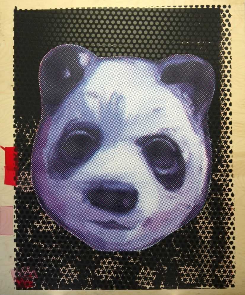 Charming Baker, ‘Panda Experimental Series’, 28-02-2013, Print, Screenprint on 6mm birch ply , Jealous Gallery, Numbered
