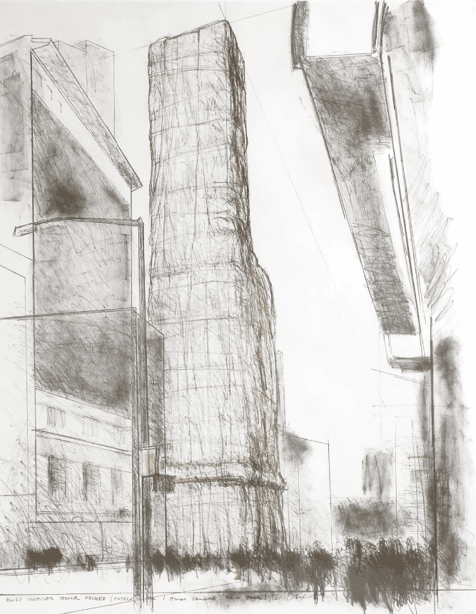 Christo and Jeanne-Claude, ‘Allied Chemical Tower’, 1971, Print, Lithograph, null, 