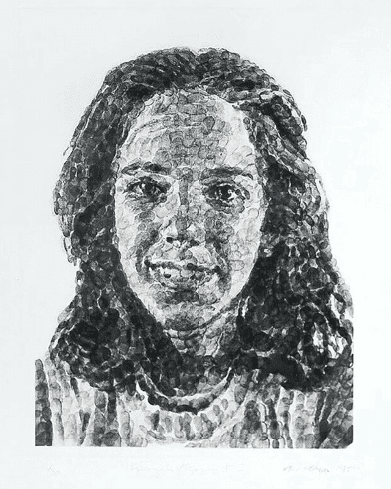 Chuck Close, ‘Georgia Fingerprint’, 1985, Print, Direct Gravure Etching, null,