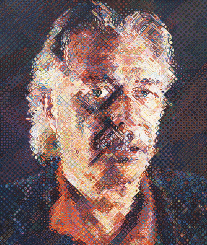 Chuck Close, ‘John’, 1998, Print, Silkscreen in 126 colors, null, Numbered