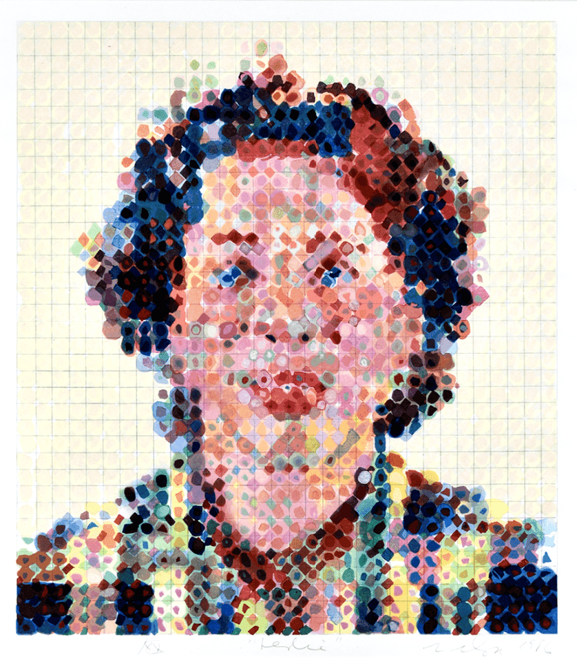 Chuck Close, ‘Leslie’, 1986, Print, Color Woodcut on Japon paper., Crown Point Press, Numbered, Dated
