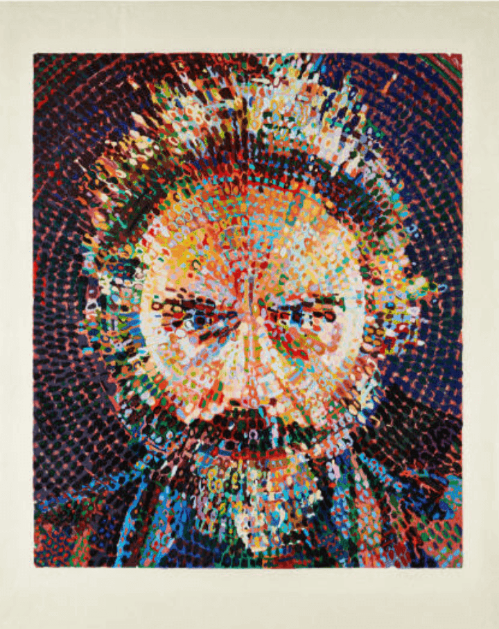 Chuck Close, ‘Lucas’, 1993, Print, Woodcut and pochoir in colors, on Kozo paper, with full margins., null, Numbered, Dated