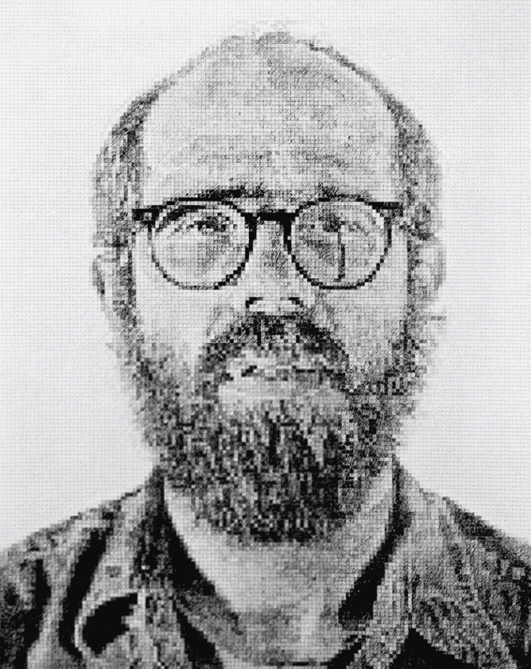 Chuck Close, ‘Self Portrait (White Ink)’, 1978, Print, Etching, aquatint, null, 