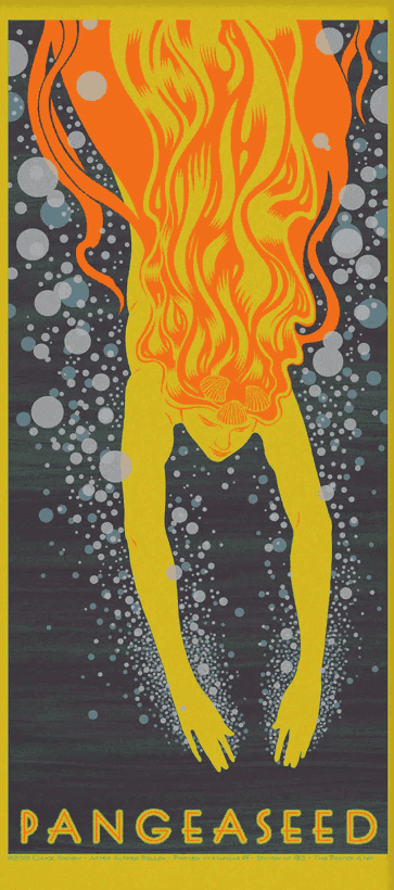 Chuck Sperry, ‘The Diver (Gold)’, 2019, Print, 7-color screen print on gold metallic paper, null, Numbered