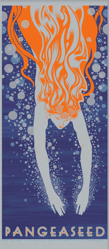 Chuck Sperry, ‘The Diver (Silver)’, 2019, Print, 7-color screen print on silver metallic paper, null, Numbered