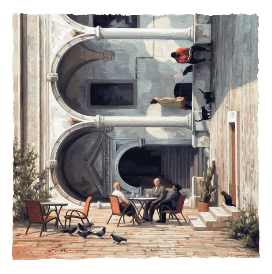 Cinta Vidal, ‘Plaza’, 2024, Print, Screenprint on Moab Entrada 290 GSM, with hand-deckled edges., null, 