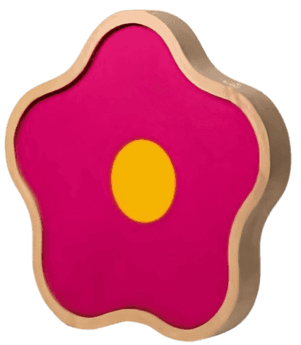CJ Hendry, ‘Fiore’, 2025, Sculpture, Beech wood frame and painted canvas flower, null, 