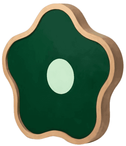 CJ Hendry, ‘Hoa’, 2025, Sculpture, Beech wood frame and painted canvas flower, null, 