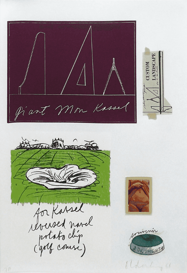 Claes Oldenburg, ‘Notes (Kassel)’, 1968, Print, EMBOSSED LITHOGRAPH, null, Numbered