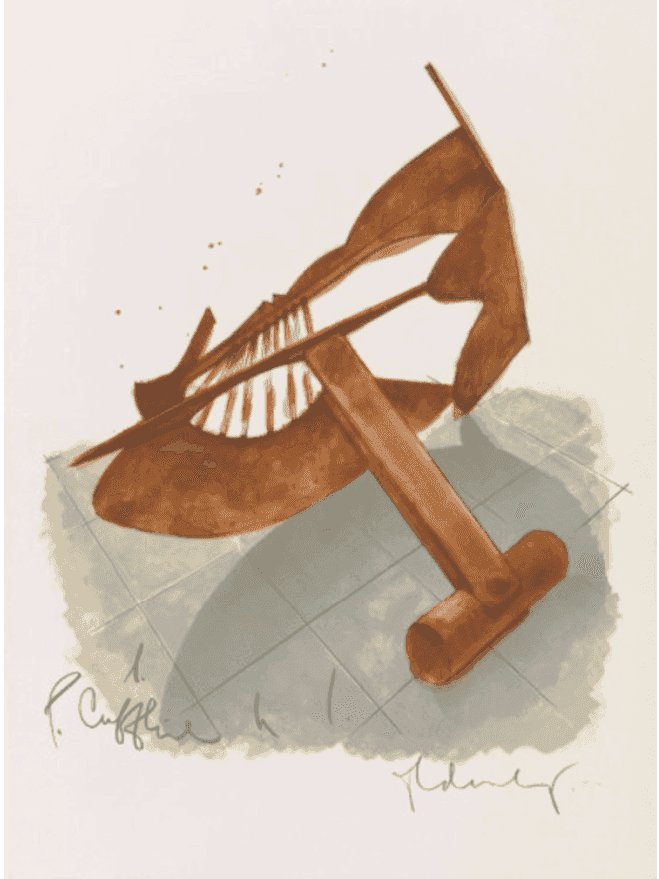 Claes Oldenburg, ‘Picasso Cufflink’, 1974, Print, Lithograph, null, Numbered