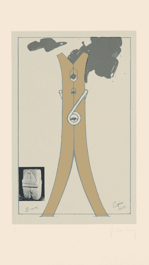 Claes Oldenburg, ‘Proposal for a Colossal Structure’, 1972, Print, Screenprint, Pace Prints, Numbered
