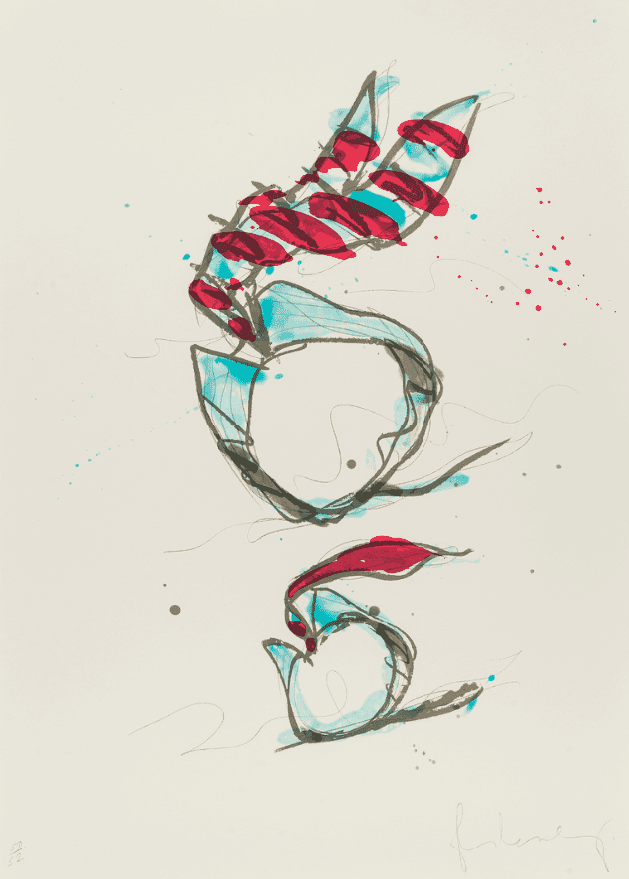 Claes Oldenburg, ‘Rolling Collar and Tie’, 1995, Print, Lithograph printed in colours, null, Numbered