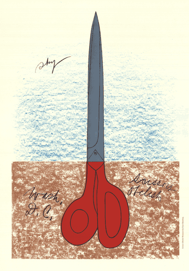 Claes Oldenburg, ‘Scissors as Monument’, 1968, Print, Lithograph, null, Numbered