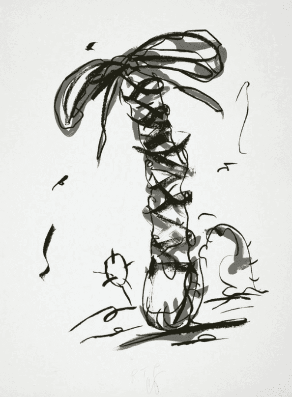 Claes Oldenburg, ‘Sneaker Lace in Landscape-Line State’, 1991, Print, 2 color lithograph, Gemini G.E.L., 