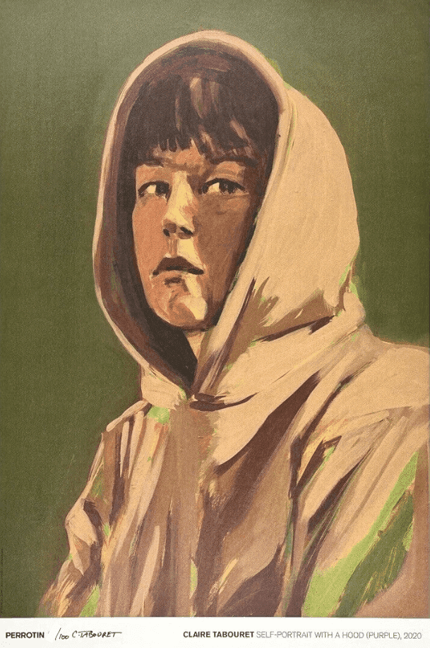 Claire Tabouret, ‘Self Portrait With A Hood (Purple)’, 2020, Print, Offset print, null, Numbered