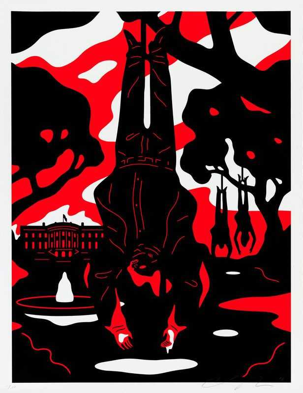 Cleon Peterson, ‘Absolute Power’, 04-12-2018, Print, Hand pulled screenprint printed on 290gsm Coventry Rag paper with deckled edges, Self-released, Numbered