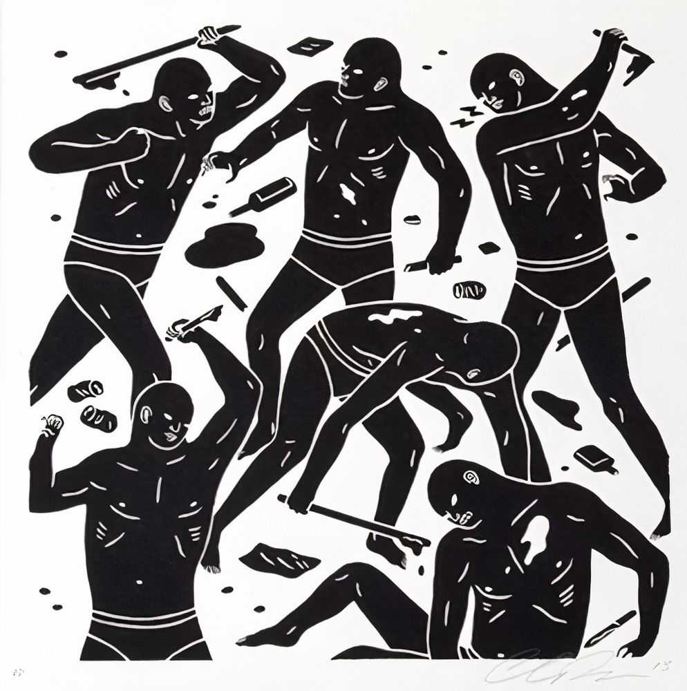 Cleon Peterson, ‘Practice Of Masters’, 08-10-2013, Print, One colour screenprint on 320gsm coventry rag, Obey Giant, Numbered
