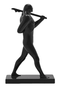 Cleon Peterson, ‘The Marcher (Figure Black)’, 11-08-2015, Sculpture, Glazed Porcelain, Library Street Collective, Numbered