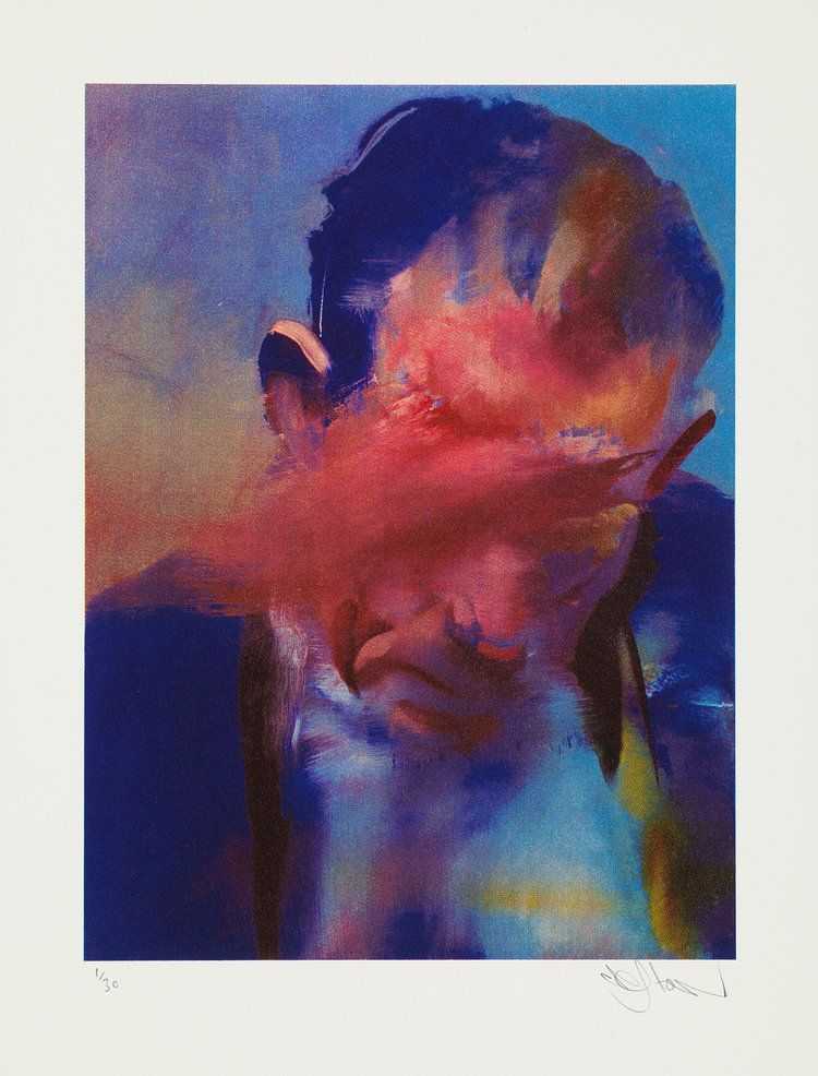 Conor Harrington, ‘Head Of State / State Of Head 12 07 17’, 21-09-2017, Print, Screenprint in 7 colours with gloss varnish overprint, printed on Somerset Satin 410gsm, Hungryboy Books, Numbered