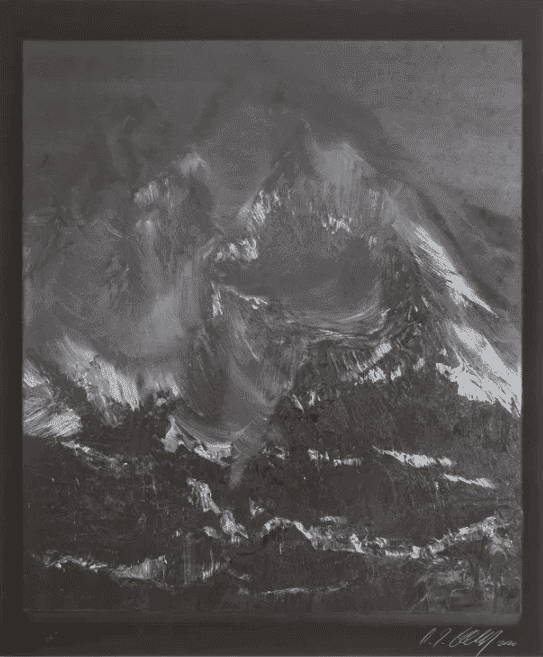 Conrad Jon Godly, ‘Nevertheless #20’, 2021, Print, 5 colour screen print, including 4 layers with pearlescent finish, on PLIKE black paper, Avant Arte, Numbered, Dated, Framed