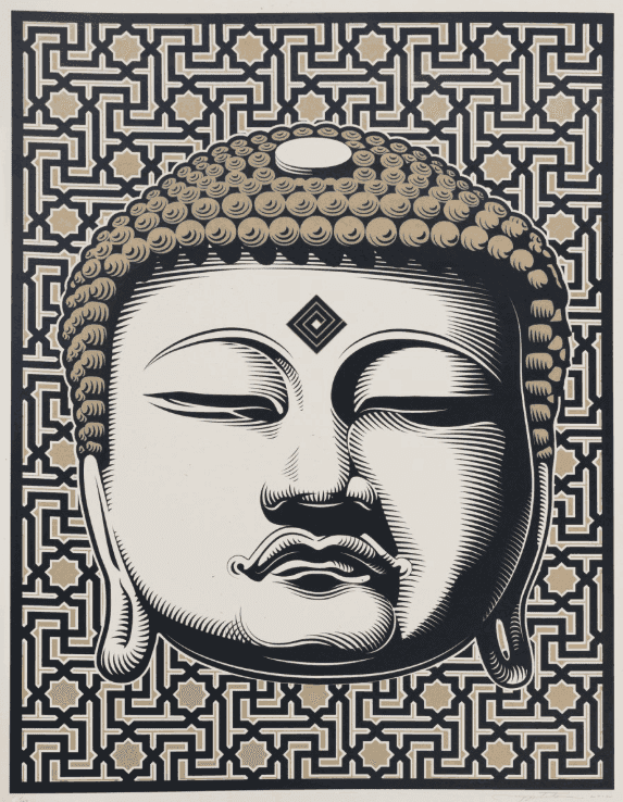 Cryptik, ‘Buddha’, 2012, Print, Silkscreen, null, Numbered, Dated