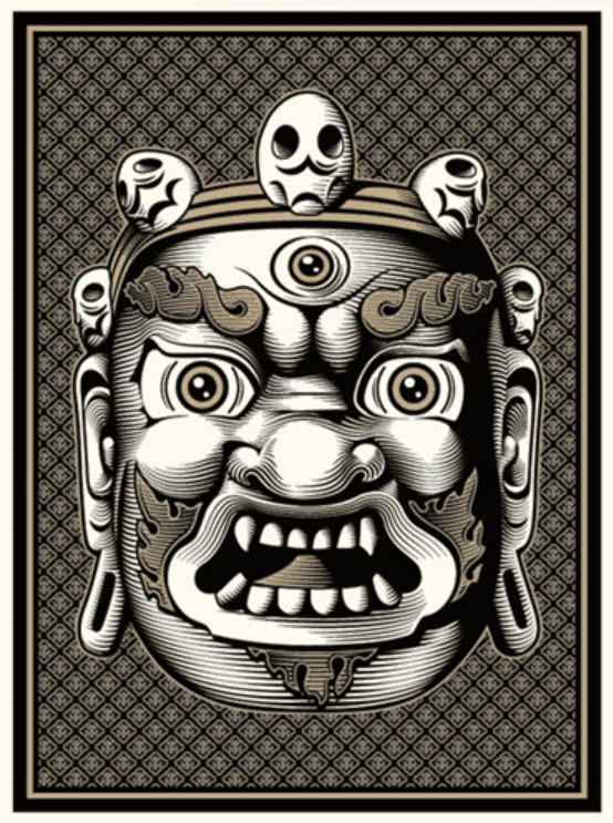 Cryptik, ‘Mahakala’, 2012, Print, Heavyweight Cream Speckletone, null, Numbered
