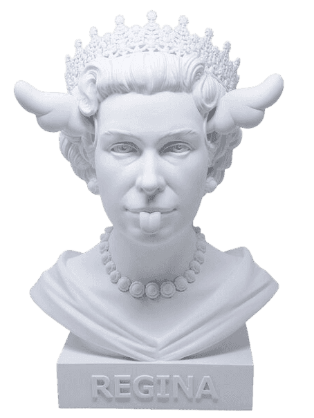 D*Face, ‘Dog Save The Queen (Sculpture)’, 18-06-2021, Sculpture, High quality polystone, Stolen Space, 