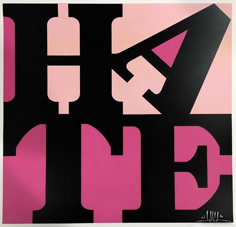 D*Face, ‘Hate (Pink)’, 03-07-2006, Print, Screenprint on Paper, Pictures On Walls, Numbered