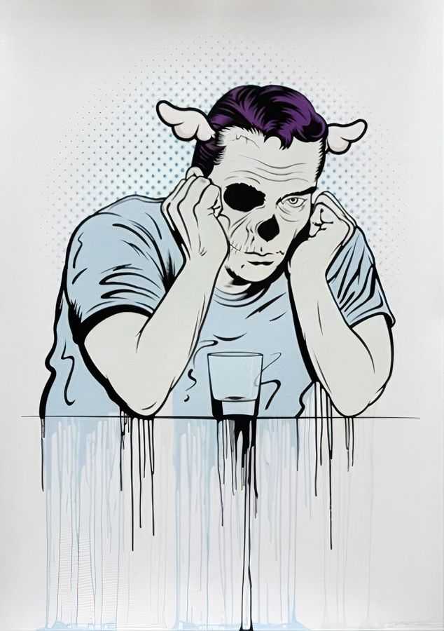 D*Face, ‘Left For Dead’, 18-06-2021, Print, 10 colour hand printed screenprint on 370gsm Lambeth Drawing Cartridge, Stolen Space, Numbered
