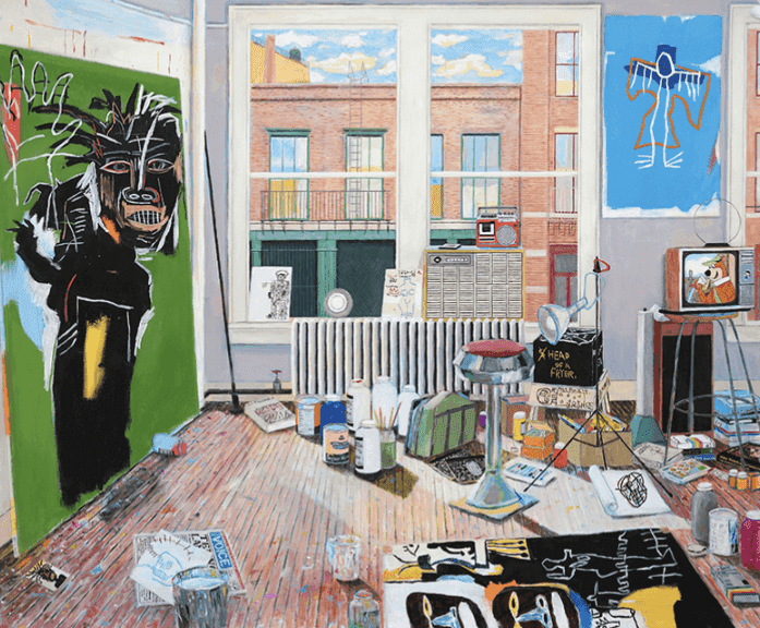 Damian Elwes, ‘Basquiat's Studio VI’, 2022, Print, Archival pigment print on Hahnemuhle German Etching paper with cut edges, null, 