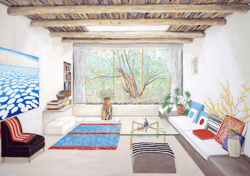 Damian Elwes, ‘Georgia O'Keeffe's Home’, 2021, Print, Archival ink on matte paper, null, Numbered, Dated