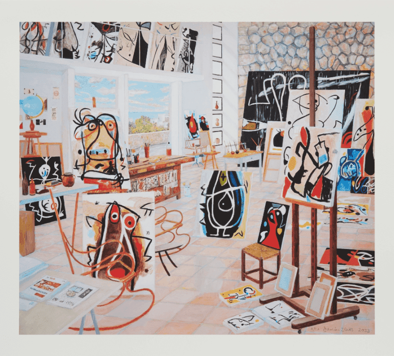 Damian Elwes, ‘Miro's Studio’, 2023, Print, Archival pigment print on Moab Entrada Natural 290gsm cotton rag, with cut edges, null, Dated
