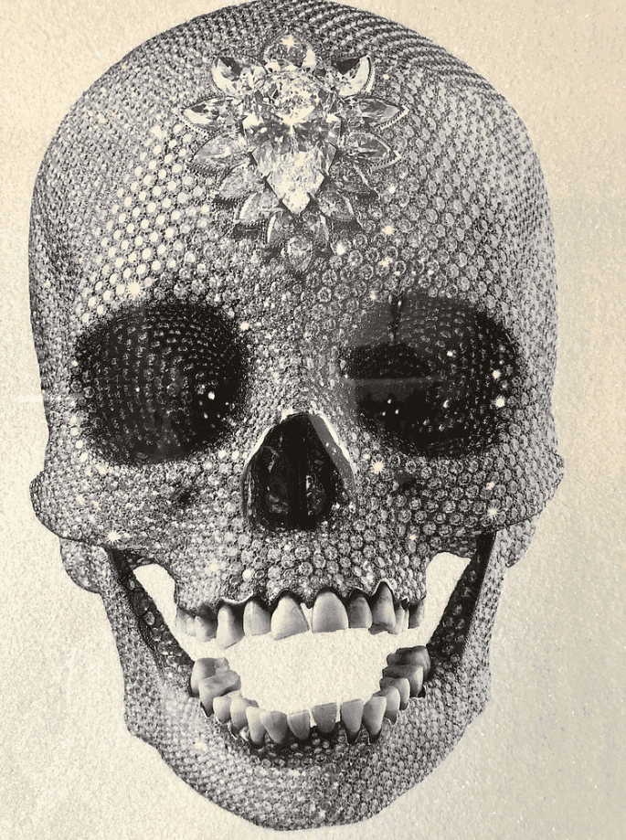 Damien Hirst, ‘For The Love Of God (White)’, 2011, Print, Screenprint with glaze and diamond dust, White Cube, Dated