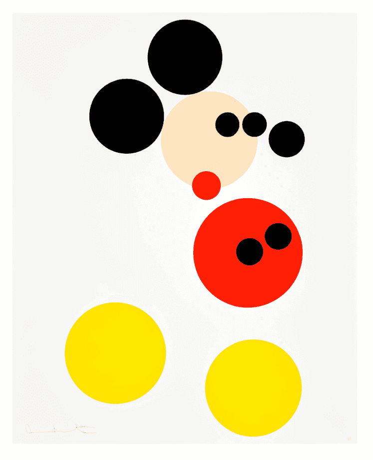 Damien Hirst, ‘Mickey (large)’, 2014, Print, Screenprint in colours with glitter on heavy wove paper, null, Numbered