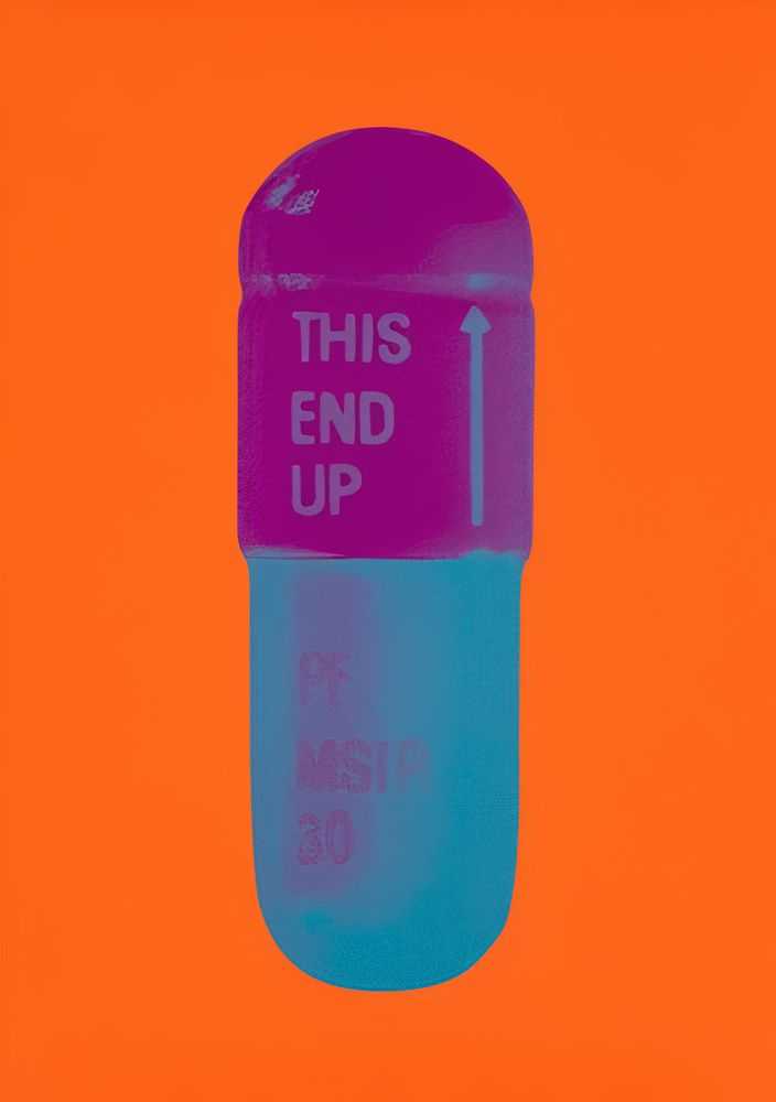 Damien Hirst, ‘The Cure (Bright Orange / Orchid / Air Force Blue)’, 10-08-2014, Print, Screenprint on Somerset Tub Sized 410gsm, Paul Stolper Gallery, Numbered