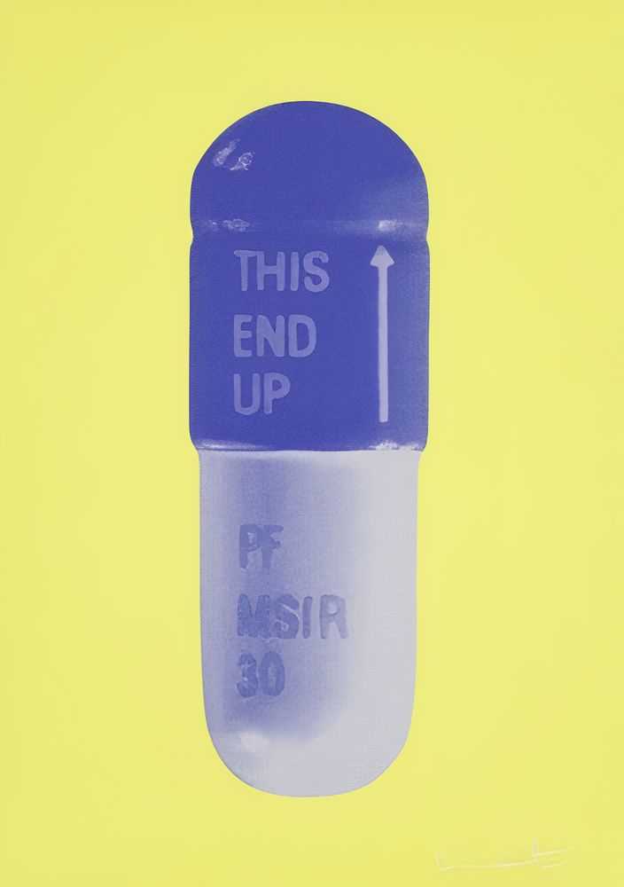 Damien Hirst, ‘The Cure (Neon Yellow / French Lilac / Amethyst)’, 10-08-2014, Print, Screenprint on Somerset Tub Sized 410gsm, Paul Stolper Gallery, Numbered