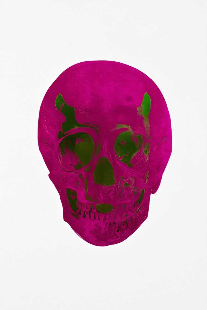 Damien Hirst, ‘The Dead (Fuschia Pink Lime Green Skull)’, 10-10-2009, Print, 2 colour foil block on 300gsm Arches 88 archival paper, Other Criteria, Numbered