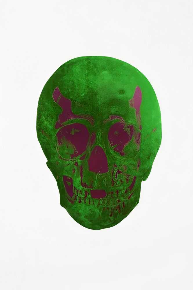 Damien Hirst, ‘The Dead (Lime Green Loganberry Pink Skull)’, 10-10-2009, Print, 2 colour foil block on 300gsm Arches 88 archival paper, Other Criteria, Numbered