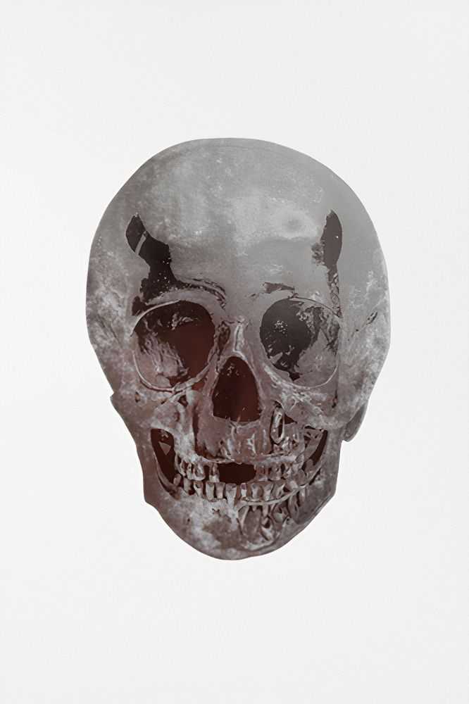 Damien Hirst, ‘The Dead (Silver Gloss Chocolate Skull)’, 10-10-2009, Print, 2 colour foil block on 300gsm Arches 88 archival paper, Other Criteria, Numbered