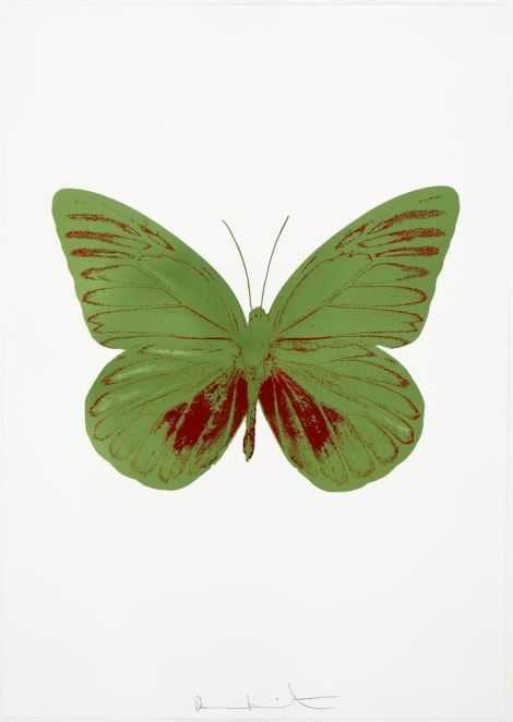 Damien Hirst, ‘The Souls I - Leaf Green - Oriental Gold’, 2010, Print, 2 colour foil block on 300gsm Arches 88 archival paper., Paul Stolper and Other Criteria, Numbered