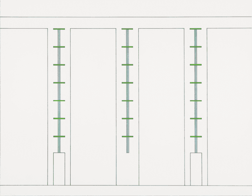 Dan Flavin, ‘Sheet 10 from Projects’, 1997, Print, Etching and aquatint on rag paper, null, Numbered